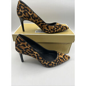 Michael Kors Alina Flex Pump Cheetah Haircalf 6.5, Pointed Toe Pumps NIB